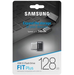 SAMSUNG Muf-128Ab USB Flash Drive 128 GB USB Type-A 3.2 Gen 1 (3.1 Gen 1) Grey (European Model/version) - Brand New In Silver