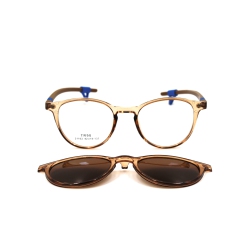 OTTIKA CARE - Optical Frame - Polarized Attachment | Model 21102 | Kids & Teenagers | In Brown