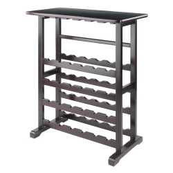 SLICKBLUE Vinny 24-Bottle Wine Rack, Espresso