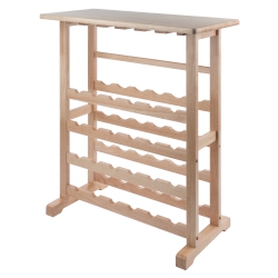 SLICKBLUE Vinny 24-Bottle Wine Rack, Natural