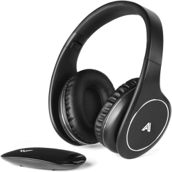 DOLAER Wireless Headphones for Tv Watching, Folding Over Ear Headphones \w 2.4Ghz Rf Transmitter Support Optical Rca Aux, No Audio Delay, 100Ft