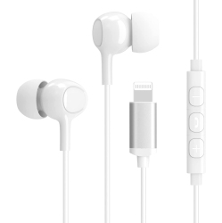 DOLAER Aceyoon Iphone Earphones Mfi Certified Lightning Earbuds \w Mic And Volume Remote Iphone 11 Headphones Noise Cancelling Universe Lightning