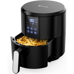KITCHER Air Fryer Kaf3001, 3.5 Qt Hot Air Fryers Oven With 8 Presets Led Touch Digital Screen, Nonstick Fry Basket - In Black