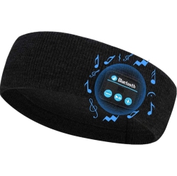 DOLAER Bluetooth Headband Sports Sleep Headphones - Wireless Music Headphones Sleeping Headsets \w Ultra- Thin Speakers - Soft Eye Mask for Side