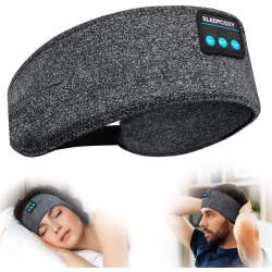 DOLAER Cozy Band Headphones, Adjustable Soft Sleep Headphones Headband, Sleep Headband Bluetooth Headphones \w Built In Speakers Perfect For