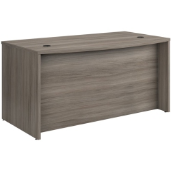 SAUDER Affirm Engineered Wood Bowfront Executive Desk In Hudson Elm