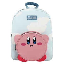 BIOWORLD Kirby Cloud Aop Mini Backpack With Die-Cut Pocket