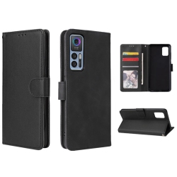 CSMART [Cs] Tcl 30 5G Case, Magnetic Leather Folio Wallet Flip Case Cover With Card Slot In Black