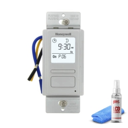 HONEYWELL Timer Switch With Sunrise Sunset Single Or 3 Way + Lcd Cleaner