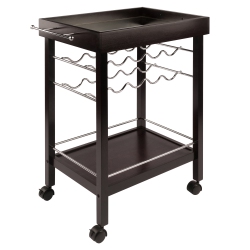 SLICKBLUE Johnnie Bar Cart, Espresso