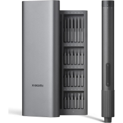 XIAOMI Mini Electric Screwdriver, Precision Screwdriver Set \w 24 Magnetic Precision Bits, 2 Gears Torque, Cordless, Repair Tool Set for Phone