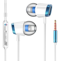 DOLAER Earbuds Wired \w Microphone, Emmgia In-Ear Earphones Premium Stereo Sound Quality Powerful Bass, 3.5MM Earphone Plug for Iphone, Ipad