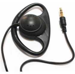 DOLAER Single Side Earphone D-Shape Listen Only Earpiece Headset for Two Way Radios Walkie-Talkie Radio Earphone