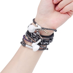 DOLAER Rope Earphones, Earbuds, In Ear Headphones \w Microphone Remote for Iphone, Ipad, Mac, Laptop Android Devices Fabric Braided Wristband