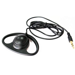 DOLAER Single Side Earphone D Shape Earpiece Headset Listen Only 3.5MM Hook Earbud Simultaneous Interpretation Headphone (1 Pack)
