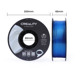 CREALITY Cr-Silk Pla 3D Printer Filament 1.75 Mm, 1 Kg Spool (Blue Silk)