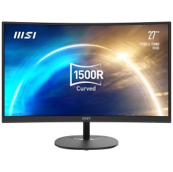 MSI Pro Mp271C 27" Full HD 75 Hz Built-In Speakers Curved Monitor In Black