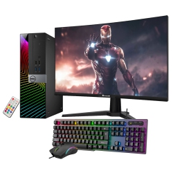 DELL Refurbished (Good) - Optiplex Sff Computer \w 27 Inch Gaming Monitor I5 6500 3.2 Ghz Nvidia Gt 1030 2GB 16GB Ram 512GB SSD Win 10 Pro Wifi