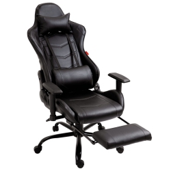 HDCANADA FURNITURE HDcanada Executive Office Chair - Comfortable, Ergonomic, High Back, Racing Style, Leather, Reclining Computer Executive Desk