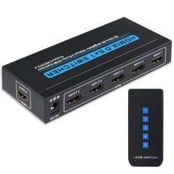 YELLOW-PRICE 4K 60Hz 5 Port 5 X 1 HDMI 2.0 Switcher Support 18GBps 4K X 2K 3D HDcp 2.2 HDr Ca
