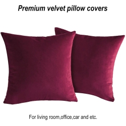 YELLOW-PRICE Luxury Home Decoration Crushed Velvet Cushion Cover for Sofa Couch Bed Chair Car