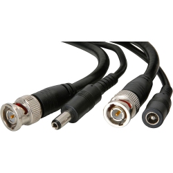 DOLAER 100 Ft. Rg59 And 2Dc Cctv Cable With Bnc Connector for Cctv Camera, Security Camera, Security System