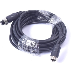 DOLAER 16Ft 5M Car Video Extension Cable 4-Pin Aviation Waterproof Shockproof for Cctv Rearview Camera Truck Trailer Camper Bus Motorhome Vehicle