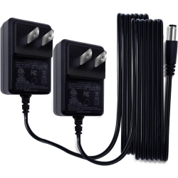 DOLAER 2Pack 12V 1A/1000Ma Dc Regulated Power Supply Adapter, 100-240V 50/60Hz Ac to Dc 12W Adapter for Led Strip Lights, Keyboard, Bt Speaker