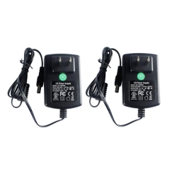 DOLAER 2 Packs Ac Adapter Dc 12V 2A Power Supply for Cctv Cameras Dvr Strip Led 5.5MM X 2.1MM Ul Listed Fcc …