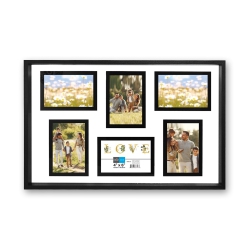 HAUZ Frm7173 - 6 Images 4X6 Collage Picture Frame In Black