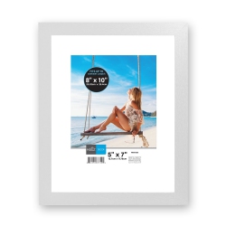 HAUZ Frm7494 - 8X10 Or 5X7 Floating Picture Frame Border In White