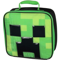 BIOWORLD Minecraft Video Game Creeper Insulated Reusable Lunch Bag