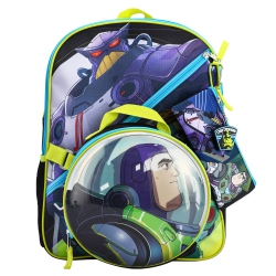 BIOWORLD Buzz Lightyear Emperor Zurg 5 Piece Kids 16" Backpack Set