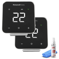 HONEYWELL 2-Pack D6 Pro Wi-Fi Ductless Controller + Lcd Cleaner In Black