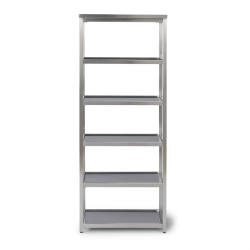 HOMESTYLES Bold Stainless Steel Six Tier Shelf