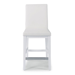 HOMESTYLES Linear Wood Counter Stool In In White