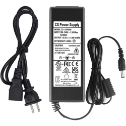 DOLAER Ac 100-240V to Dc 12V 5A Power Supply Adapter Switching + Ac Cord Cable 5.5MM X 2.1MM for Cctv Camera Dvr Nvr Led Light Strip Ul Listed Fcc