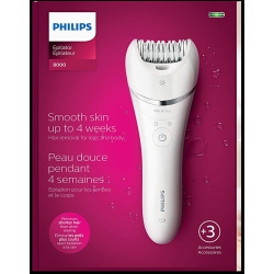 PHILIPS - Epilator Series 8000 Wet & Dry Epilator - Brand New Sealed- Bre700/04 In White