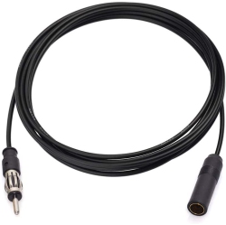 DOLAER Car Radio Antenna Extension Cable 6.5 Feet / 2M Fm Am Radio Car Antenna Extension Cable Cord Din Plug Connector Coaxial Cable for Vehicle