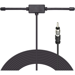 DOLAER Universal Car Stereo Am Fm Dipole Antenna, Hidden Adhesive Mount Am Fm Radio Antenna for Vehicle Car Truck Suv Radio Stereo Head Unit Receiver