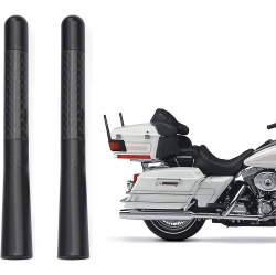 DOLAER Motorcycle Carbon Fiber Antenna Mast Motorcycle Radio Antenna Replacement 2-Pack Compatible \w Harley Davidson Motorcycle 1989-2019 Touring