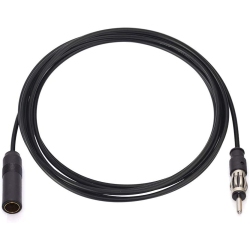 DOLAER Car Radio Antenna Extension Cable 10 Feet / 3M Car Fm Am Radio Car Antenna Extension Cable Cord Din Plug Connector Coaxial Cable for Vehicle