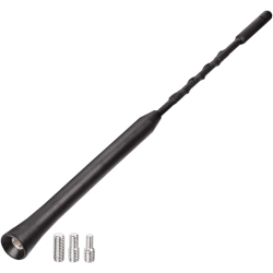 DOLAER Universal Vehicle Roof Mount Rubber Antenna Mast 9 Inch Flexible Car Antenna Replacement Compatible \w Toyota Honda Chevrolet Nissan Ford Jeep