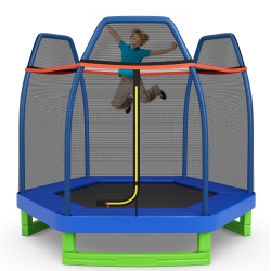 COSTWAY 7Ft Kids Trampoline Outdoor Indoor Recreational Bounce Jumper