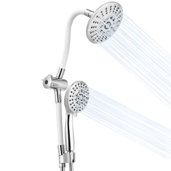 COSTWAY High Pressure Shower Head Combo Handheld Shower Head & Rainfall Showerhead
