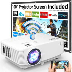 JINHOO - M30 Wifi Mini Projector 6500 Lumen With 100 Inch Screen