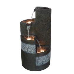 HENRYKA Outdoor Fountain - Led Lights - Resin