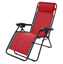 HENRYKA Patio Casual Chair - Adjustable – In Red