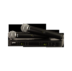 SHURE Blx288/sm58 Dual-Transmitter Handheld Wireless System (H11: 572-596 Mhz)