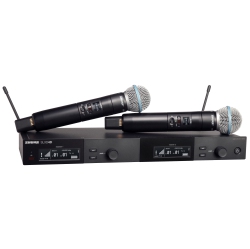 SHURE Slxd24D/b58 Dual Wireless System With Slxd2/b58 Handheld Transmitters - H55